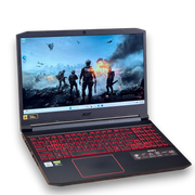 Laptopty od 500 zł Acer Nitro 5 gaming laptop with backlit red keyboard and 15.6" screen.