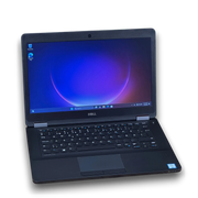 Laptopty od 500 zł black Dell Latitude E5470 laptop with 14" HD screen, Intel HD Graphics, and Intel Core i5 processor.